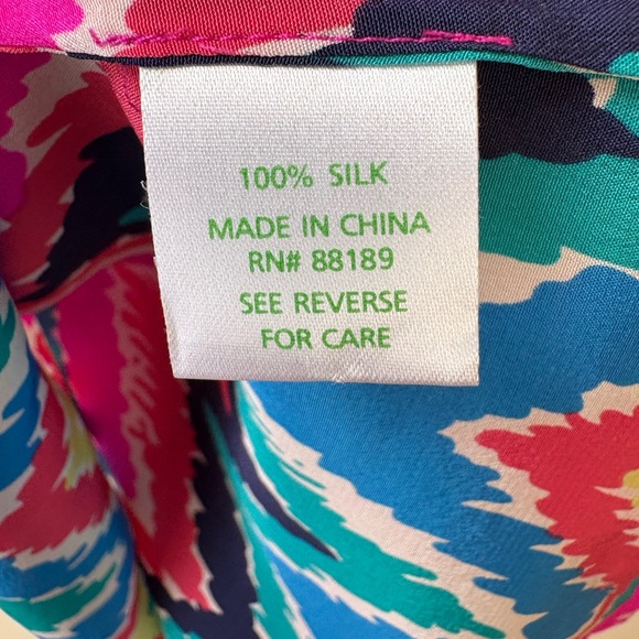 Lilly Pulitzer Silk Elsa Blouse - Picture 10 of 14